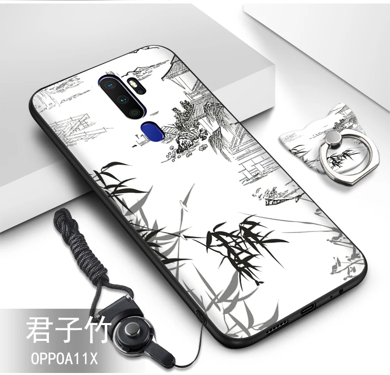 color as photo Для oppo a9 чехол силиконовый 3D рельефный Рисунок мультфильм мягкий, роскошный, из ТПУ чехол для телефона для oppo a5 чехол fundas - Цвет: color as photo