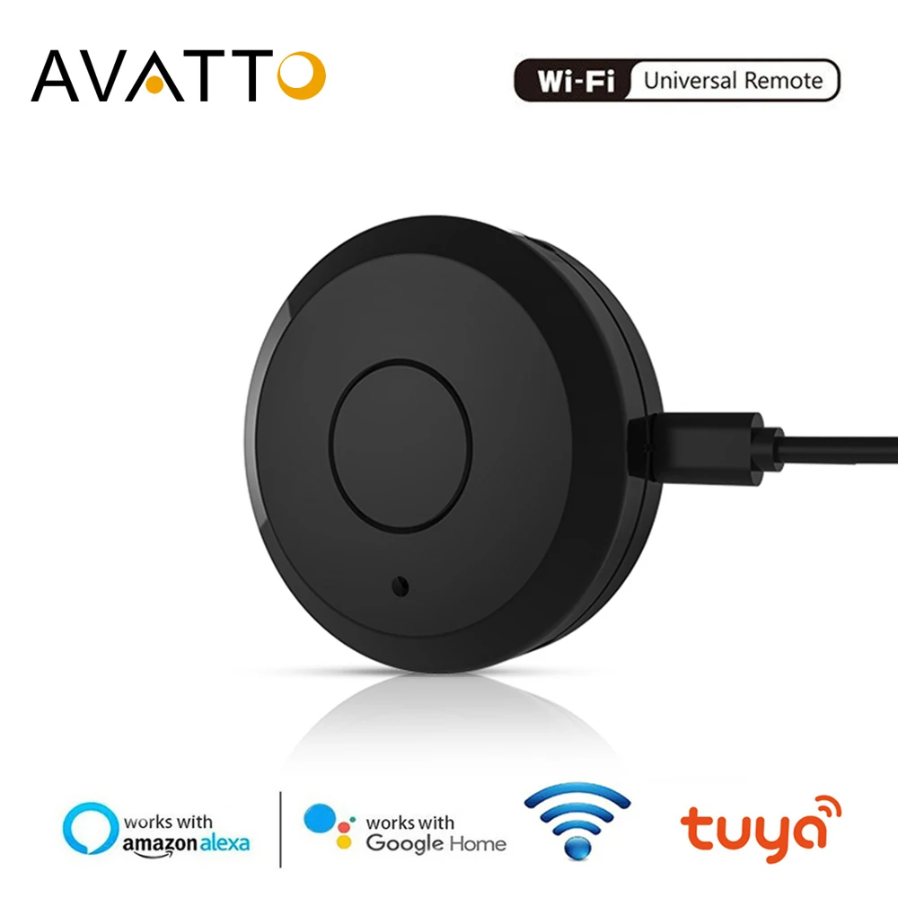 AVATTO wifi ИК пульт дистанционного управления, умный Универсальный 2,4G Дистанционное Голосовое управление с Alexa, Google Home инфракрасный умный дом