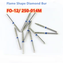 

20pcs Blue Rings 250-014M Dental Dimond Burs FO-12 FG Shank 1.6mm Medium High Speed High Quality Grinding Tool for Dentistry