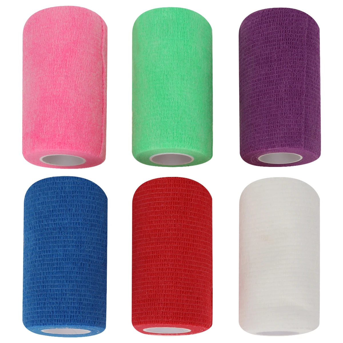 6Pcs Colorful Sport Self Adhesive Elastic Bandage Stretch Athletic Wrap TapeElastoplast