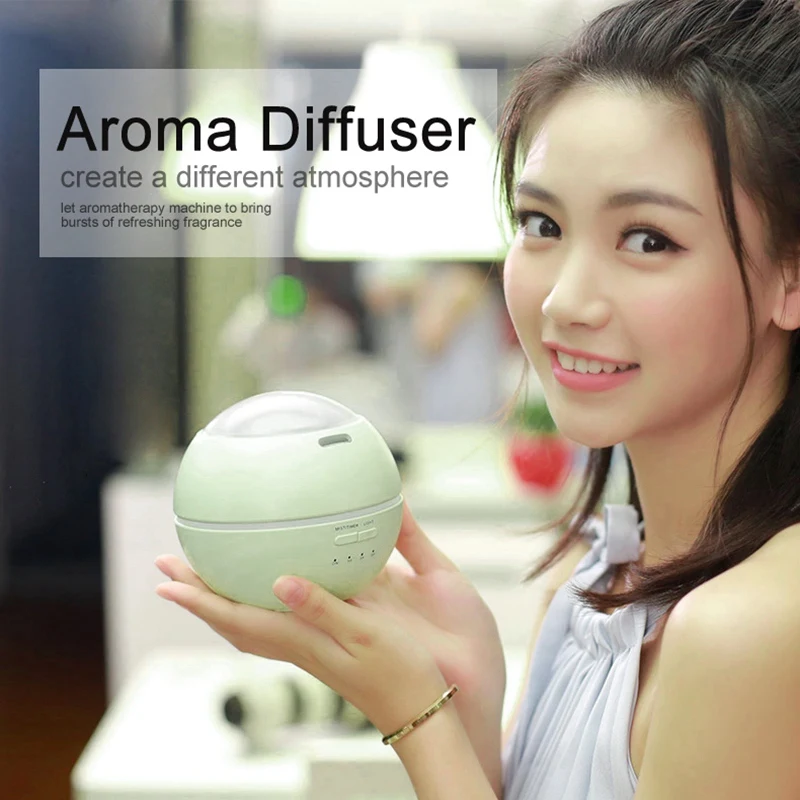 XMX-Ultrasonic Aromatherapy Diffuser with flower Aroma Diffusers Cool Mist Humidifier for Office Home Bedroom Living Room