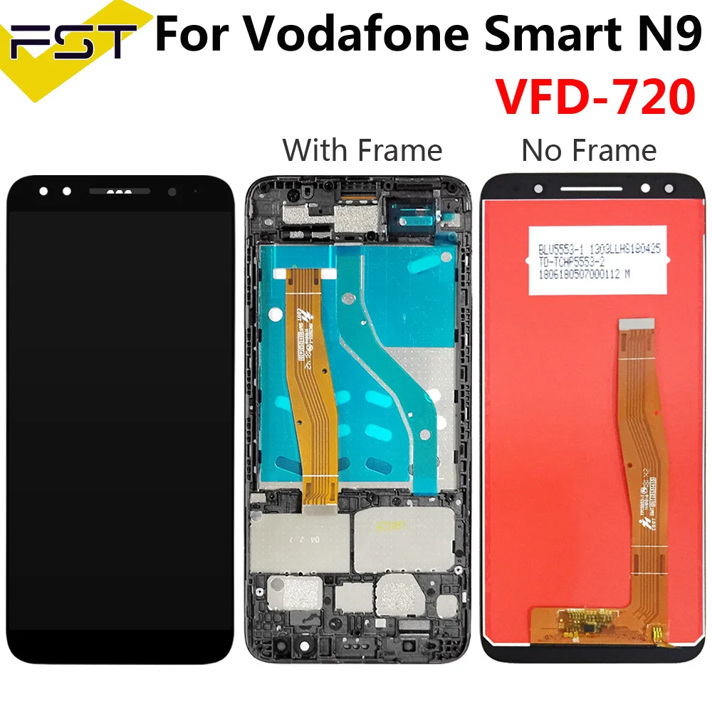 5,5 ''для Vodafone Smart N9 VFD-720 VFD 720 VFD720 ЖК-дисплей+ сенсорный экран для телефона дигитайзер в сборе запасные части с инструментами