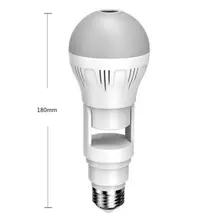 Cámara panorámica Wifi E27, Bombilla HD 360 P, cámara IP de seguridad, biselado, luz Led, 1080