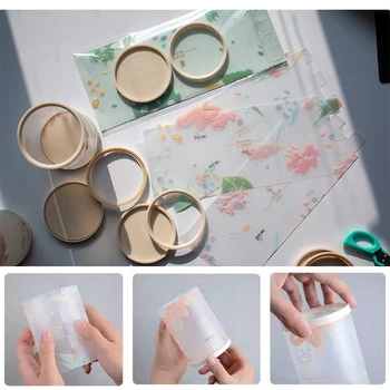 

Desktop School Office Pen Holder PV Printing DIY Assembly Free Standing Transparent Scrub Student Gifts Table Organizer