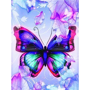 

Diamond Painting Full Display Butterfly DIY Diamond Embroidery Round Rhinestones Home Decor