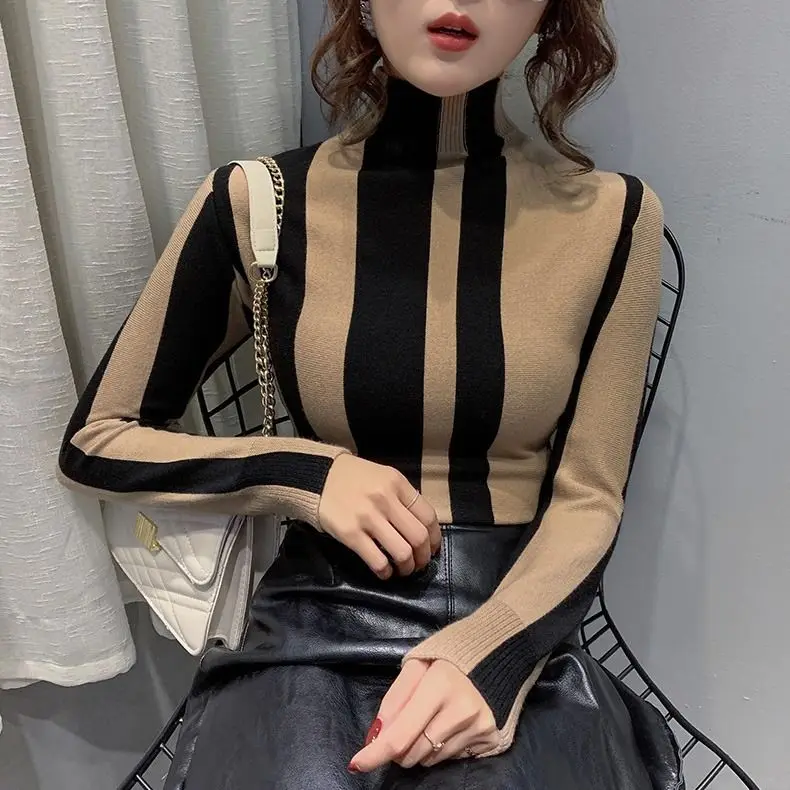 

Half a turtleneck women cultivate one's morality render unlined upper garment to the new 2020 spring brim inside take tight knit