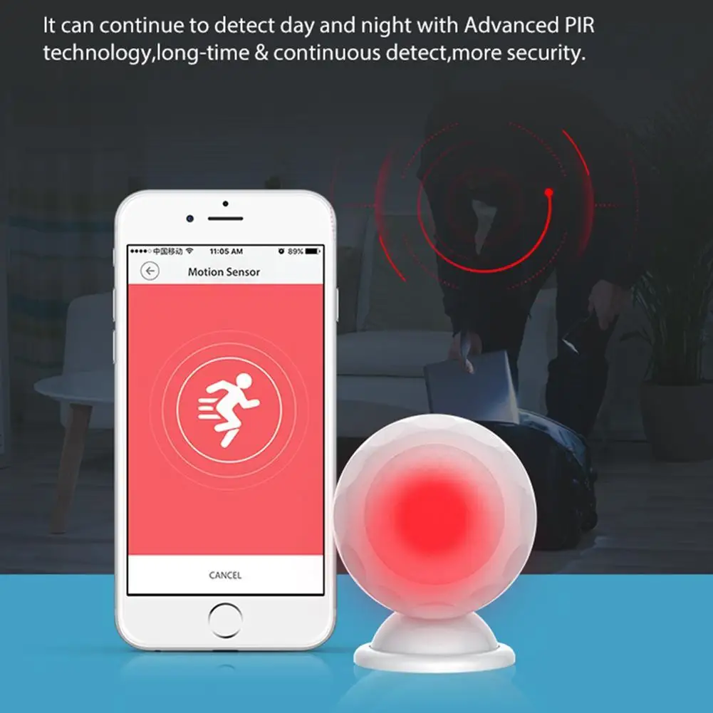 НЕО COOLCAM умный WiFi PIR датчик движения, Умный домашний датчик движения