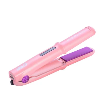 

GW 2 in 1 USB Rechargeable Hair Straightener Curler Wireless Portable Straight Hair Straightener