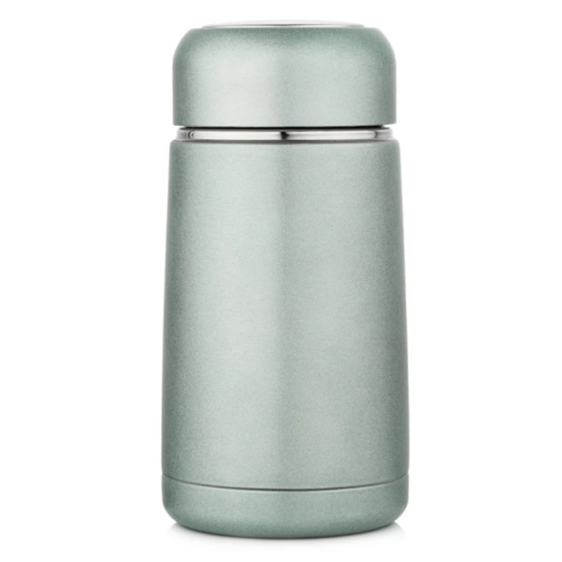 

300Ml Vacuum Flasks Water Bottle Portable Drinkware Coffee Mug for Car Green