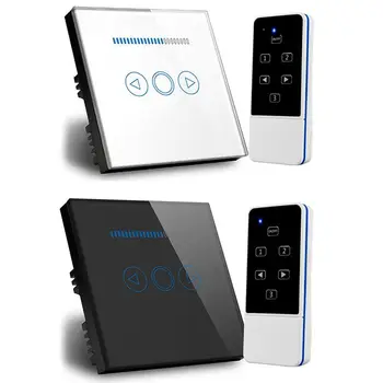 

EU Touch-Dimmer Switch Crystal Touching Glass Remote Control Light Smart Switch