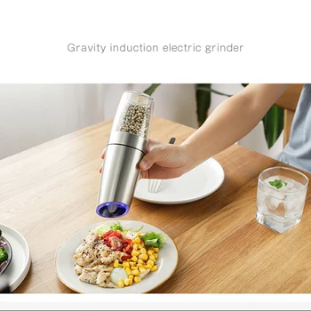 

Kitchen Mill Pepper and Salt Grinder Electric Automatic Spice Grain Mills Porcelain Grinding Core Mill Kitchen Tools