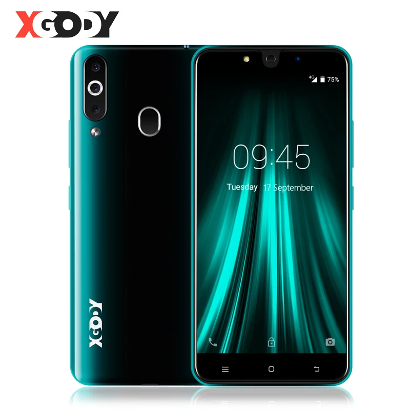 

XGODY 4G Fingerprint Mobile Phone 2GB 16GB Android 6.0 Smartphone Dual Sim 5.5" 18:9 MTK6737 Quad Core 5MP GPS Cellphone K20 Pro