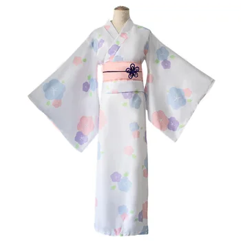 

Japanese Traditional Women Kimono Cosplay Ming Cosplay Costumes Ram Rem Stage Performance Halloween Yukata Party Dress Bath Robe