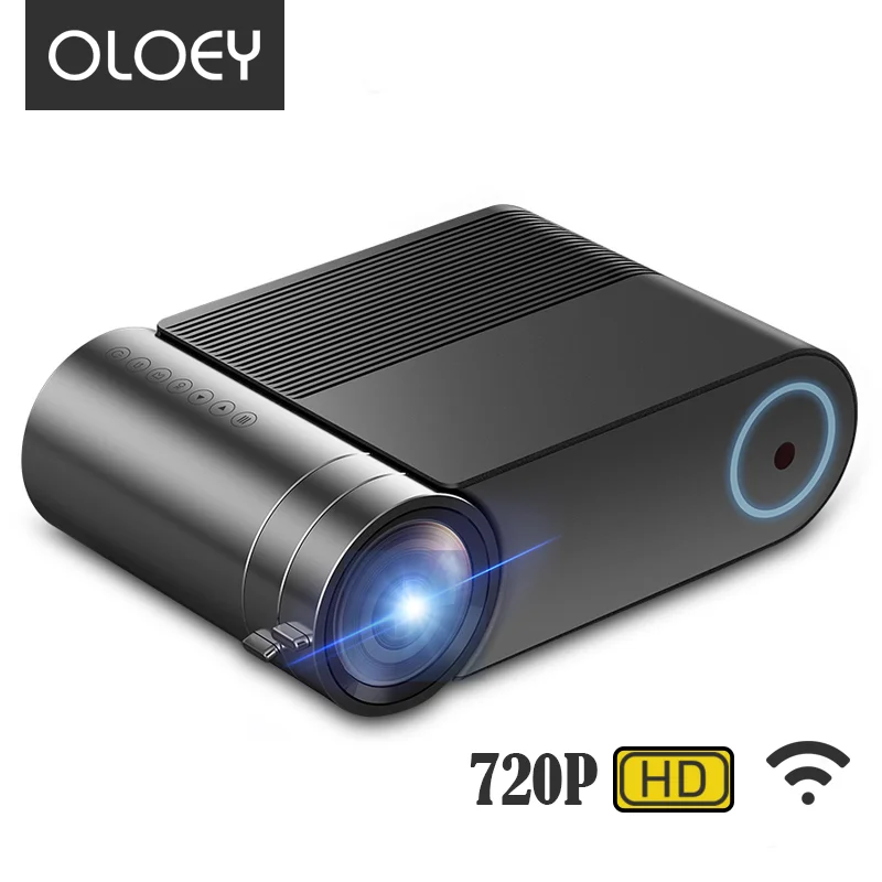 

OLOEY New Year mini Projector full HD 1080P WiFi Android bluetooth portable smart ideaprojector HD LED television