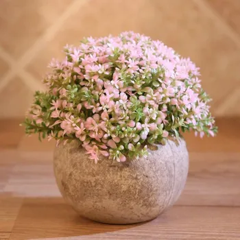 

Durable Environmentally Artificial Simulation Bonsai Flowers Tree Pot Fake Potted Plant Home Table Bonsai Decoration