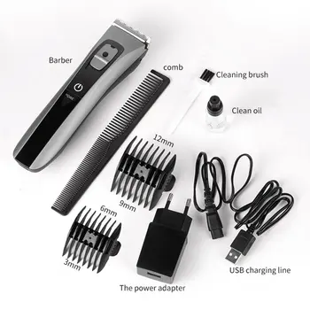 

Household Waterproof Rechargeable Ceramic Cutter Head Hair Clipper Electric Haircut Kit Hair Trimmer for Men & Baby
