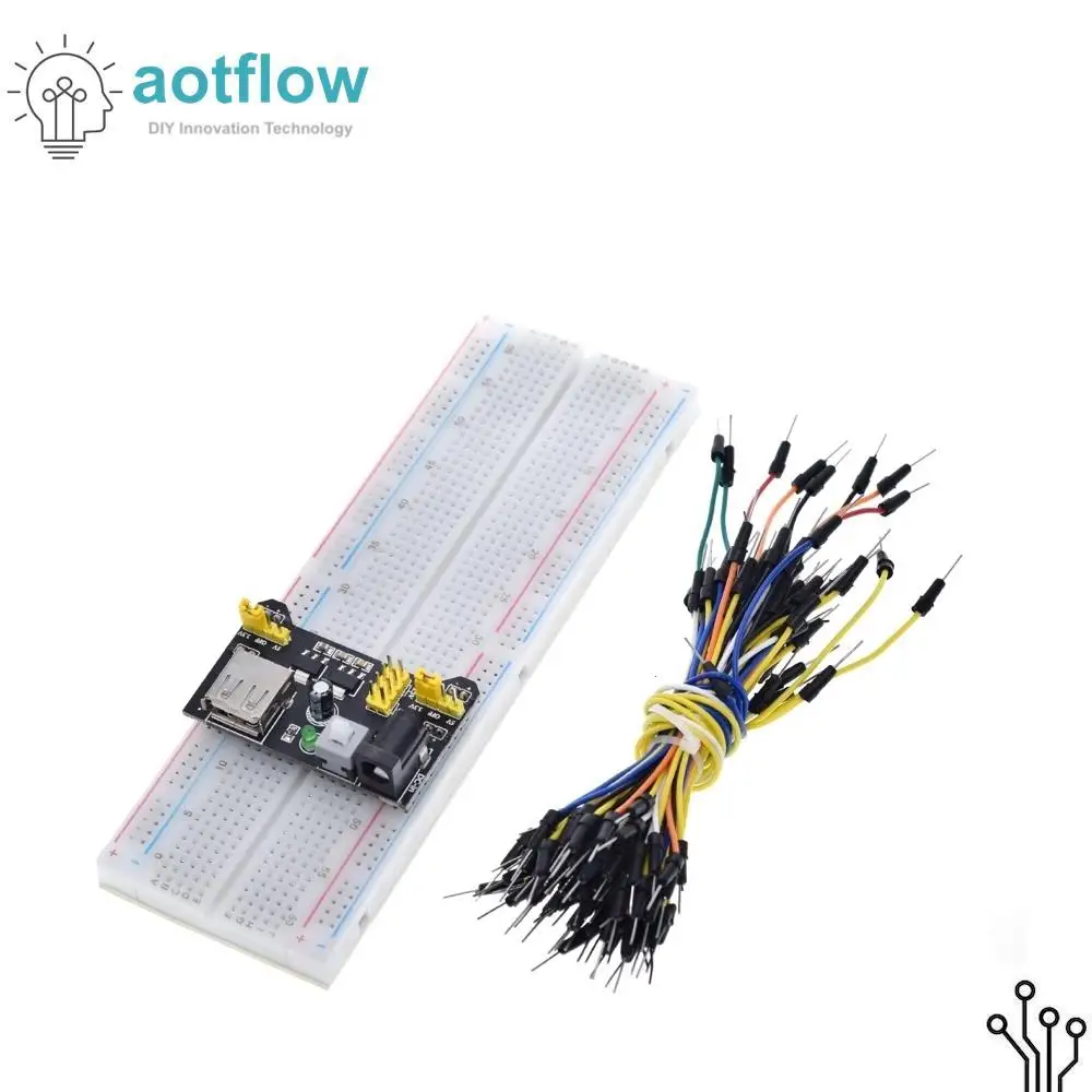 

Breadboard 830 Point Solderless PCB Bread Board MB-102 MB102 Test Develop DIY for Arduino aotflow