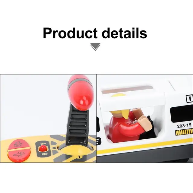 Electric Train toy Children Funny RC Electric Train Model Toy Educational Toy for Kids Children (No Battery) 5