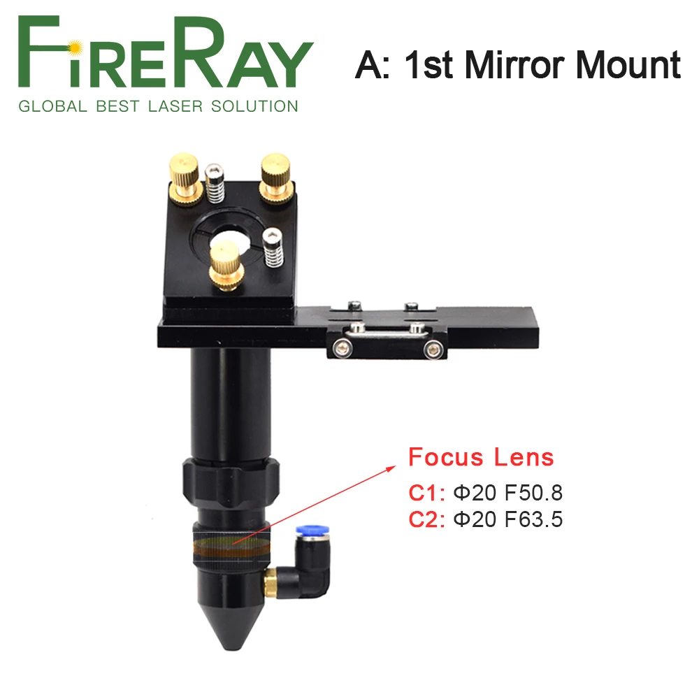 FireRay CO2 лазерный набор для всей поверхности головы комплект 1 шт. Dia.20mm ZnSe фокус