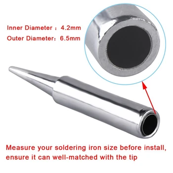 

11 Pieces Soldering Iron Tips Kit 900M-T for Hakko Soldering Station Tool 900M 936 937 907