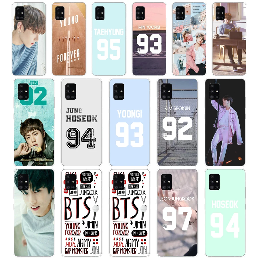 051FG TS Джерси Jungkook jhope jimin T Мягкий Силиконовый ТПУ чехол для Samsung Galaxy A20 A20E A20S A40 A31 A41