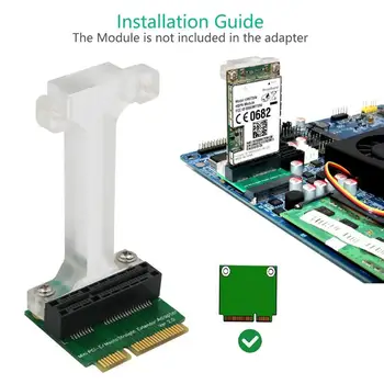 

Mini PCI-E mSATA Adapter Card Connector for 3G 4G LTE GPS Module mSATA SSD Card More Reliable Plastic Support Frame Design