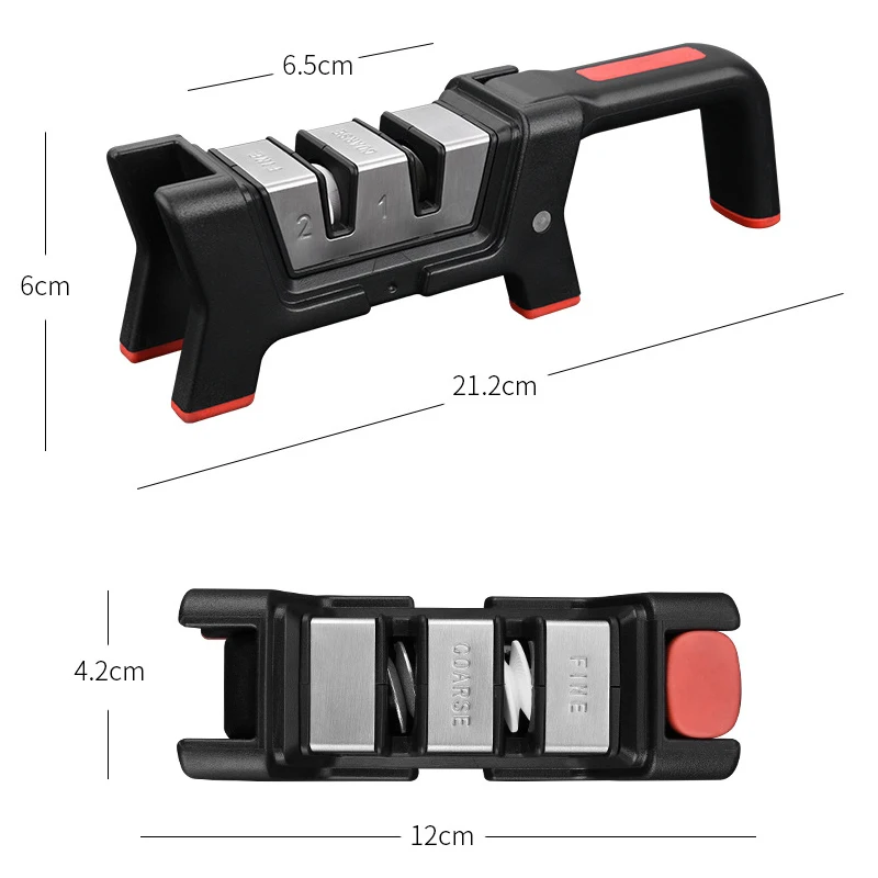 Складной 2 этапа Нержавеющая сталь Ножи Быстрый точилка складной Ножи шлифовальная машина Кухня ножи точильный камень