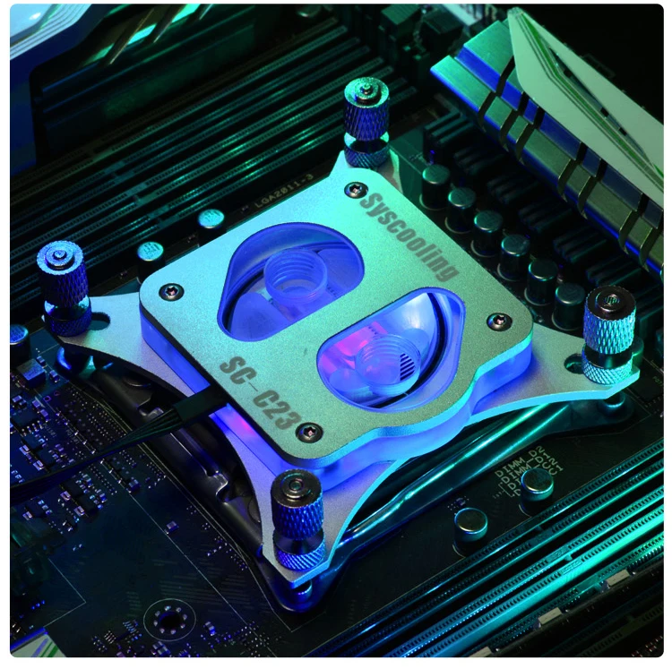 Syscooling SC-C23 AMD cpu блок AM4 разъем cpu водоблок для системы водяного охлаждения с поддержкой RGB