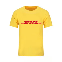 2022 verão nova camiseta marca paris moda vetements transporte aéreo dhl t camisas dos homens de manga curta algodão topos carta t amarelo