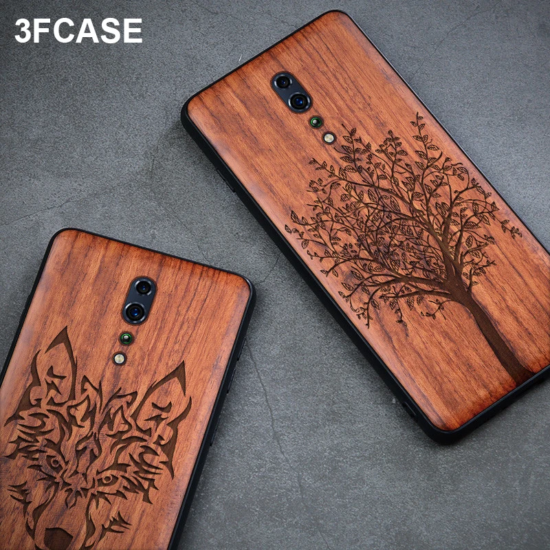 

Luxury Wood Reno Z Case For OPPO Reno 10X Zoom Case High End Wooden Cover Shockproof Coque For OPPO Reno 10X Zoom Reno Z Funda