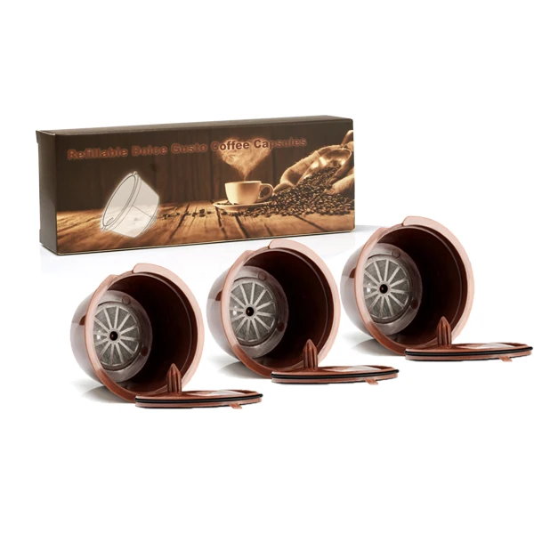Нержавеющая сталь металл Dolci густо капсулы Crema Capsulas De кафе и 2nd-Gen Crema recargables Dolce Gusto многоразового пользования Кофе Capsula - Цвет: Фиолетовый