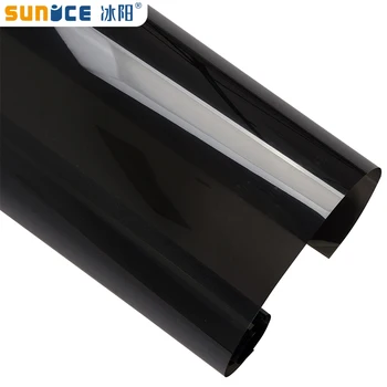 

Sunice VLT15% 2Mil Car Auto Black Window Film Anti UV Privacy Nano Ceramic Solar Tint Heat Reduction Film self adhesive 0.5x6m