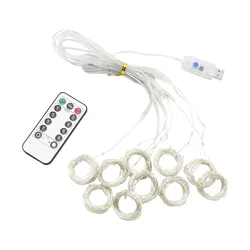 brand new 3M LED String Lights Curtain Garland Fairy Festoon on the Window USB Remote Control Lamp Wedding Christmas Decoration