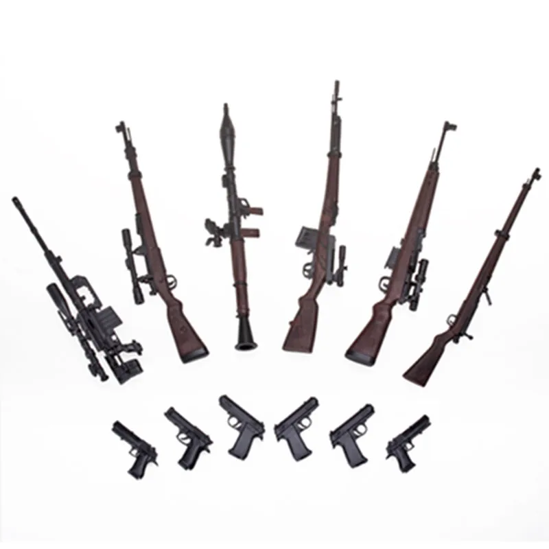 

6pcs/set 1:6 Scale 1/6 12" Action Figures Gun Models Weapon Toys G43 Sinper Rifle Tactical Gun For 1/100 MG Bandai Gundam Models