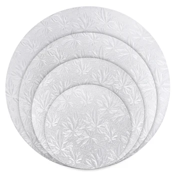 

Hemoton 4PCS Round Cake Board Round Cake Circle base (6 inches, 8 inches, 10 inches and 12 inches) with 3 Cake Scrapers
