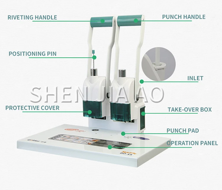 BD-1S машина для переплета ручной Пробивной машины горячего расплава клепки машина для переплета документов ваучер машина для переплета А4 данных