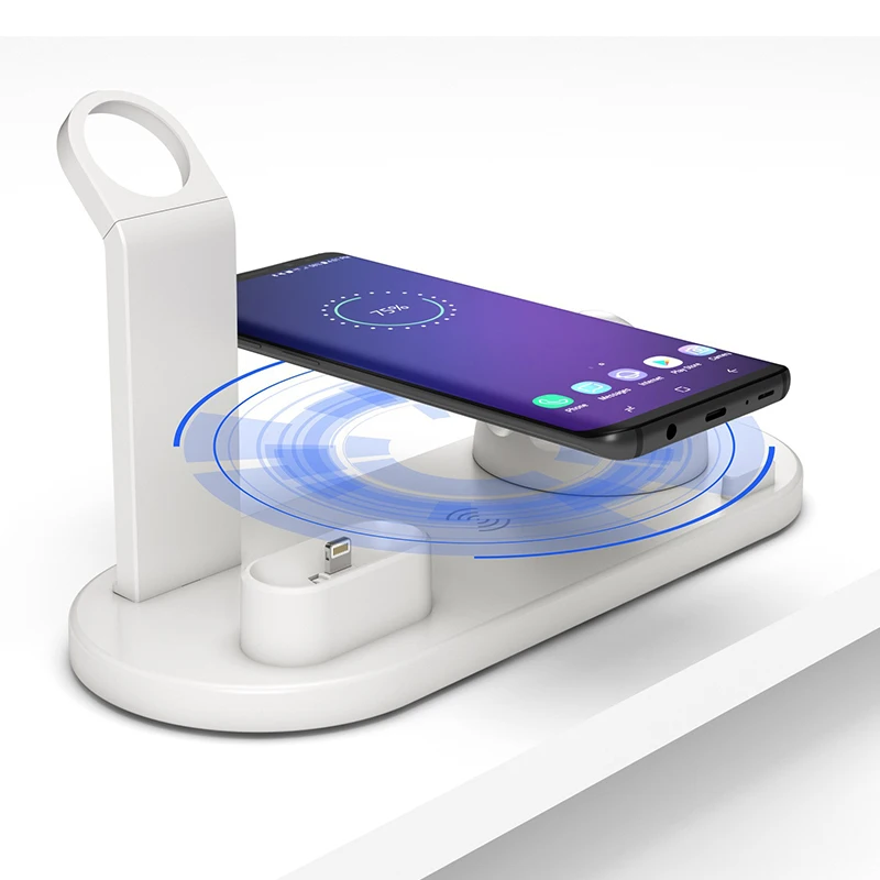 Беспроводное зарядное устройство 3 в 1 док-станция для телефонов Apple Watch Airpods iPhone X 11