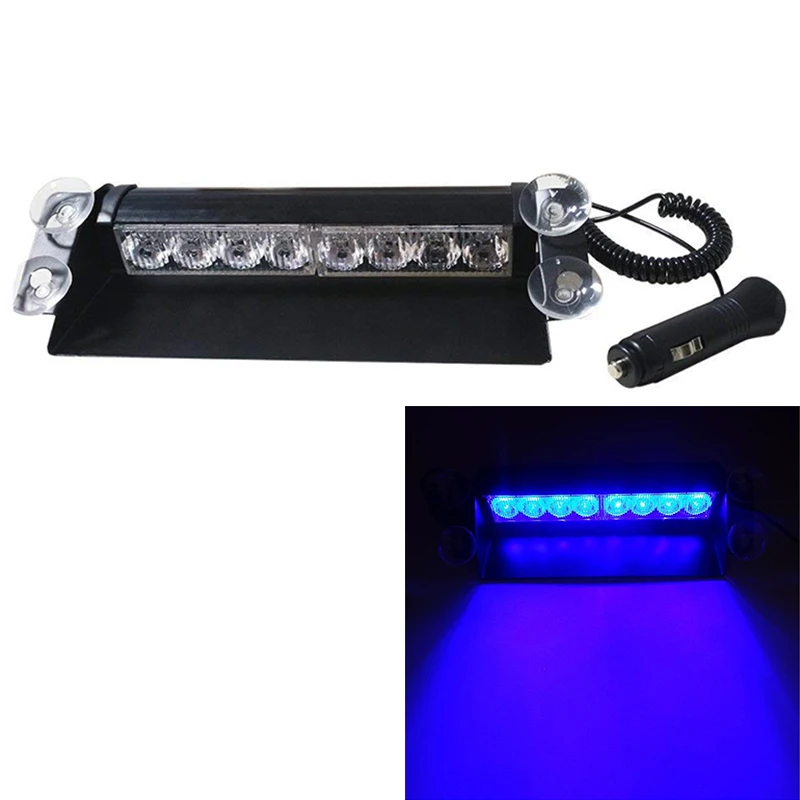 12V 8 Led автомобиль стробоскопа Предупреждение светильник с рисунком «пожарный полиции Светодиодный проблесковый маячок аварийного сигнала светильник s противотуманная фара