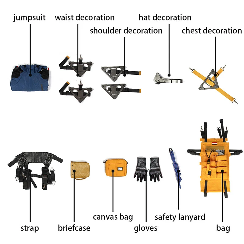 Death Stranding Game Cosplay Bag for Sam Bridges and Norman Reedus' Deliveryman Halloween Costume for Men Party image 6