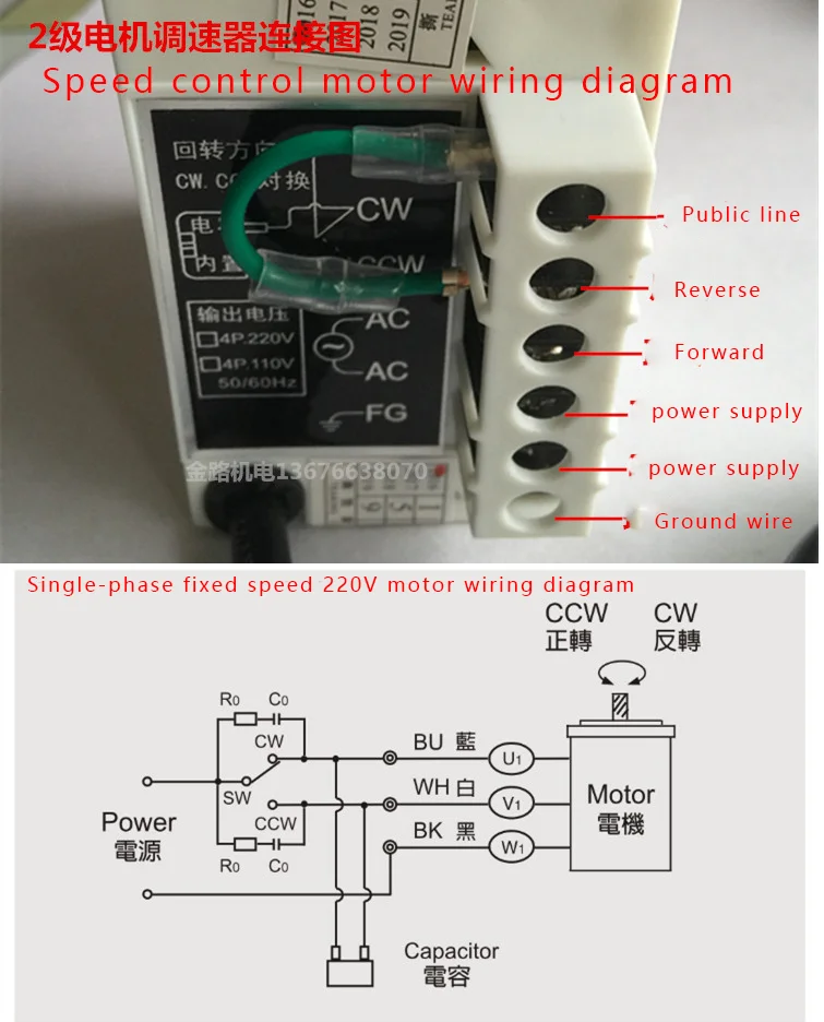 AC220V/380V 40W60W90W120W 2800RPM optical axis high speed, reversible, fixed speed, fixed speed motor
