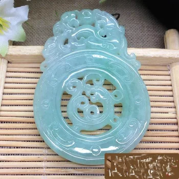 

Pure natural A-product jadeite stone Brave troops 3D Mascot Hand carving Jade Nephrite mineral crystals Pendant Best Gifts