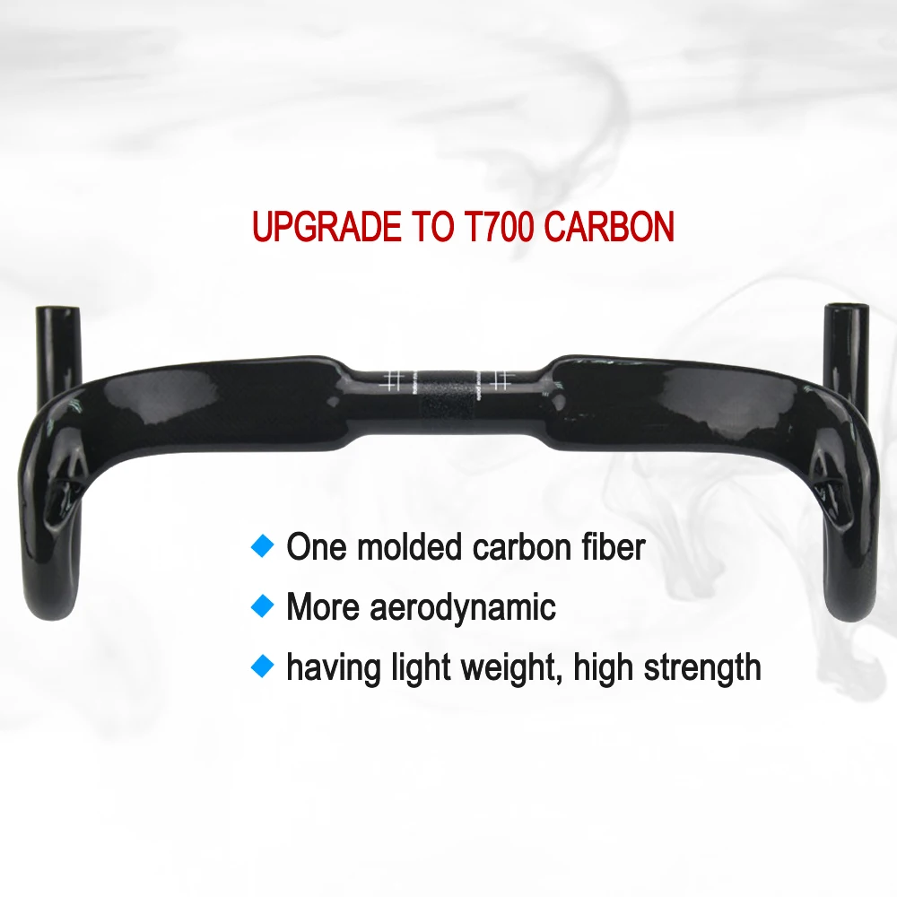Bicycle Handlebar AERONOVA Carbon Road Bike Handlebar 31.8 3K/UD Carbon Fiber Cycling Handlebars Road Bike Drop Bars