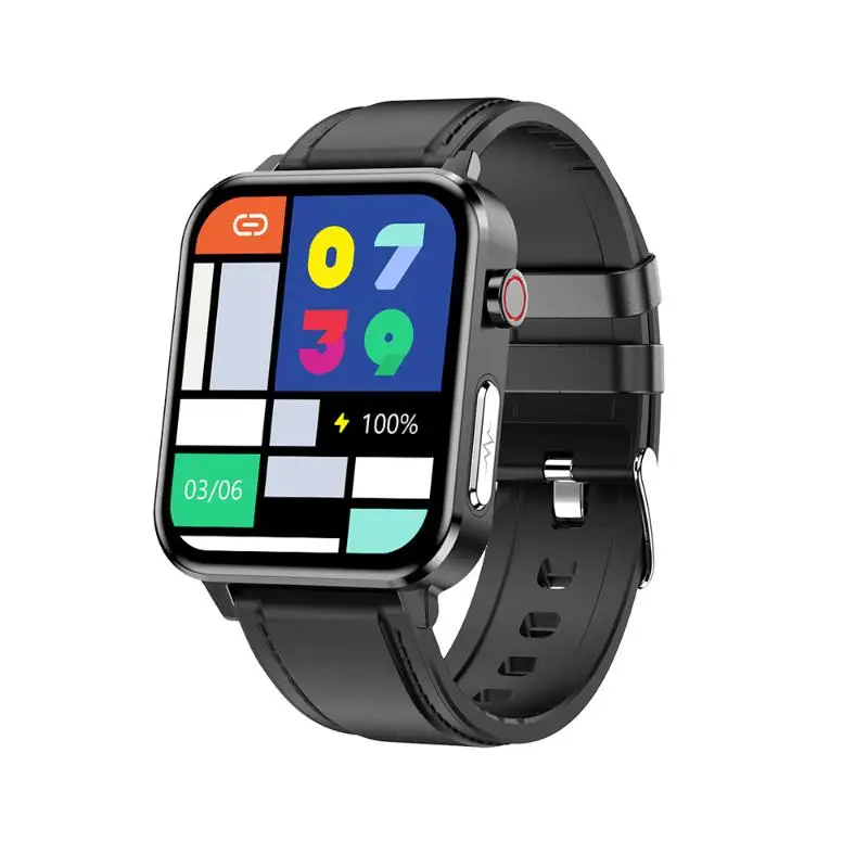 E86 Smartwatch Body Temperature ECG Pressure Blood Oxygen Heart Rate Sleep Health Monitoring Pedometer Wristbands Smart Bracelet
