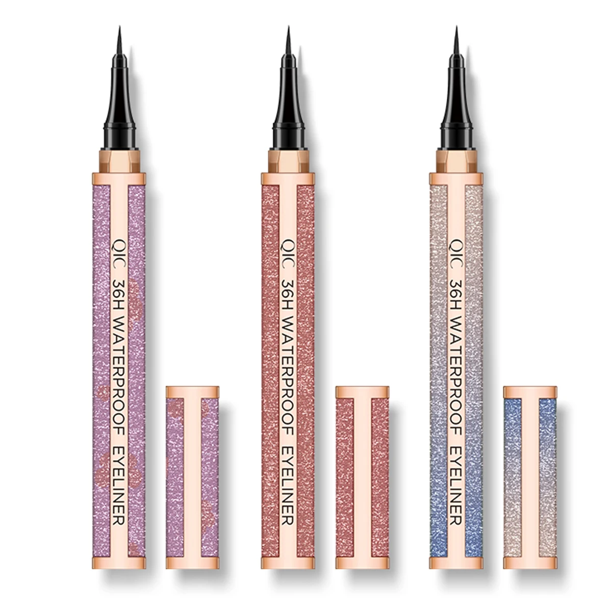 

1Pc New Quick-dry Starry Galaxy Eyeliner Pen Waterproof Not Blooming Liquid Eyeliner Lasting Smooth Black Eyeliner Pencil TSLM2