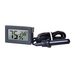 LED Digital Thermometer Temperature Sensor Meter (FY - 12 Black 1M C RH)
