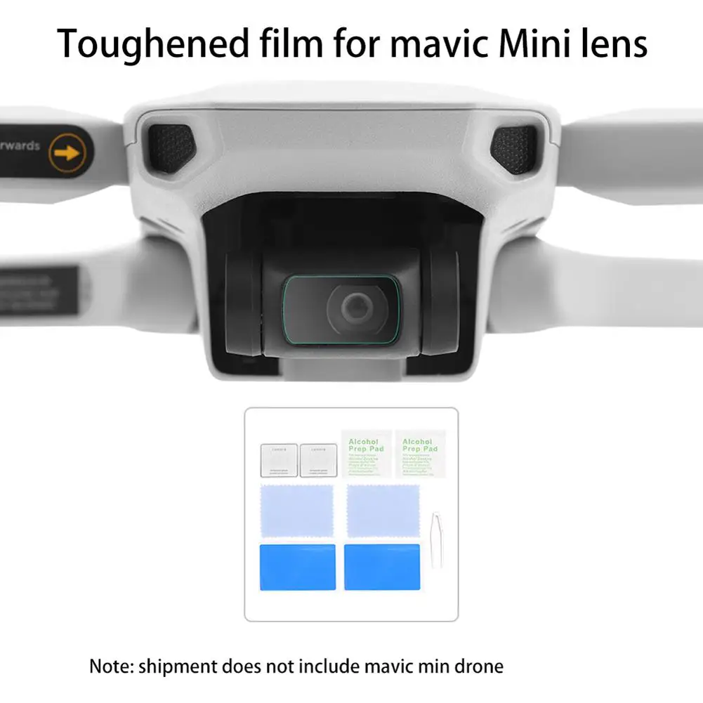 Для радиоуправляемого дрона DJI Mavic мини-Дрон Камера объектив защитная пленка Экран Защитная крышка аксессуары 2 шт. в наборе, HD ультратонкое защитное покрытие из закаленного Стекло пленка