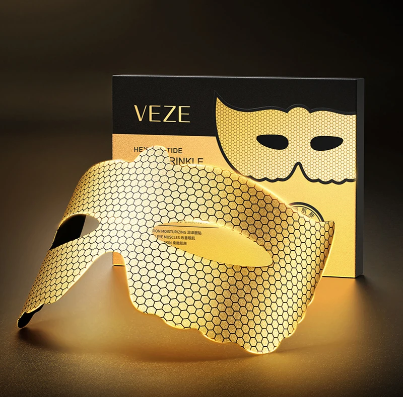 Collagen Eye Mask 5pcs Peptide Golden Double Firm Smooth Anti Dark Circle Eye Pathes Korean Skin Care