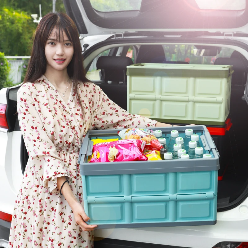 

Car Trunk Foldable Organizer Car Trunk Storage Box Car Storage Box Plastic Multifunctional SUV Storage Box