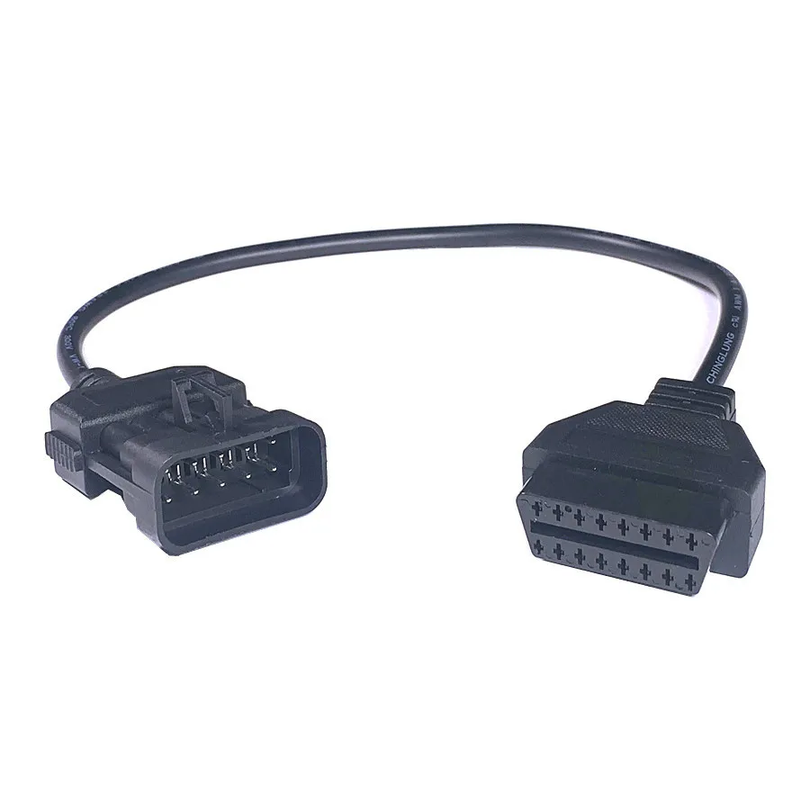 Высококачественный кабель конвертер OBD OBD2 OBDII 10 16 контактов|opel pin|obd2 obdiiobd2 obd |