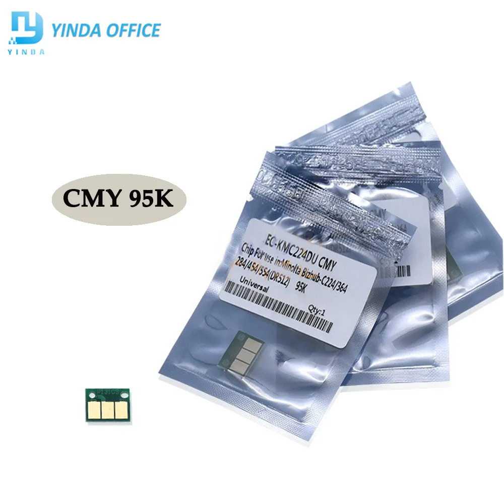 Drum Reset Chip CMY Bizhub C224/C284/C364/C454/C554 UK Seller 